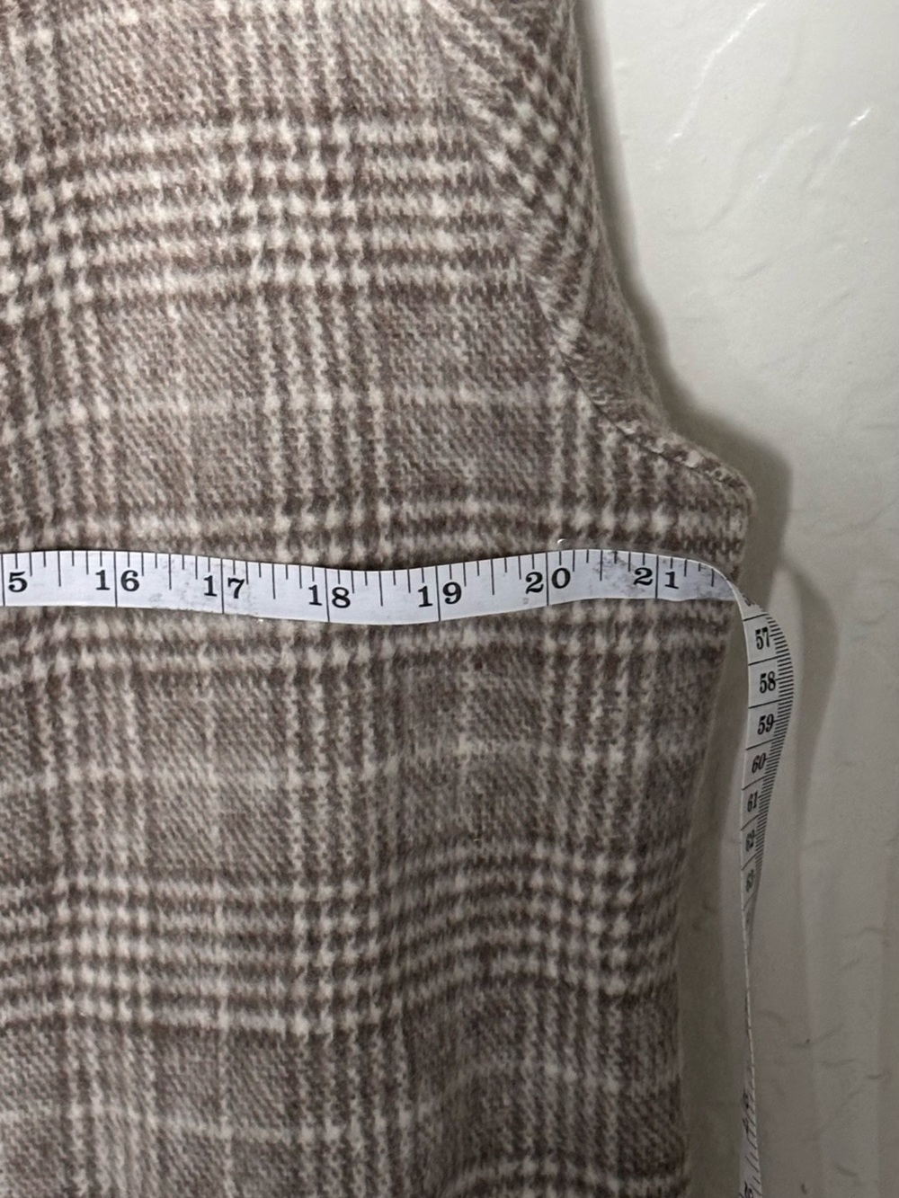 Shinestar Taupe Plaid Open-Front Trench Coat - Picture 5 of 7